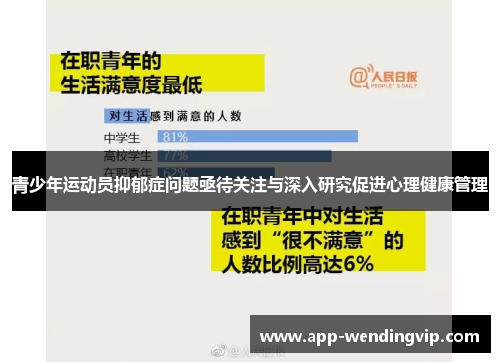 青少年运动员抑郁症问题亟待关注与深入研究促进心理健康管理